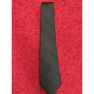 Mens Ketch black striped tie